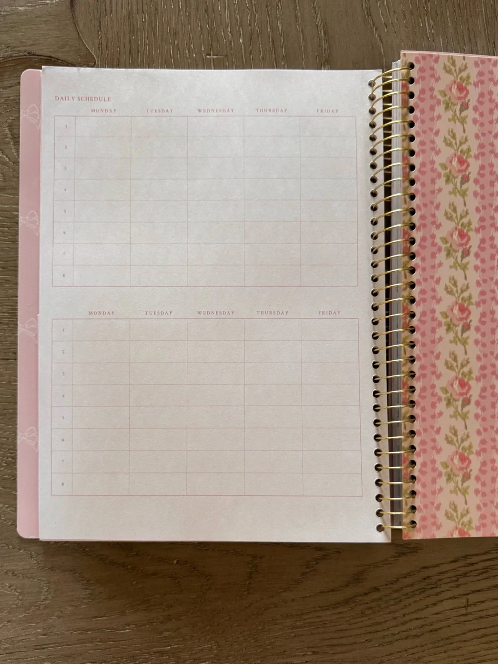 LoveShackFancy x Target Yoobi Teacher Planner, Pouch, Folders, Bow Pouch Set